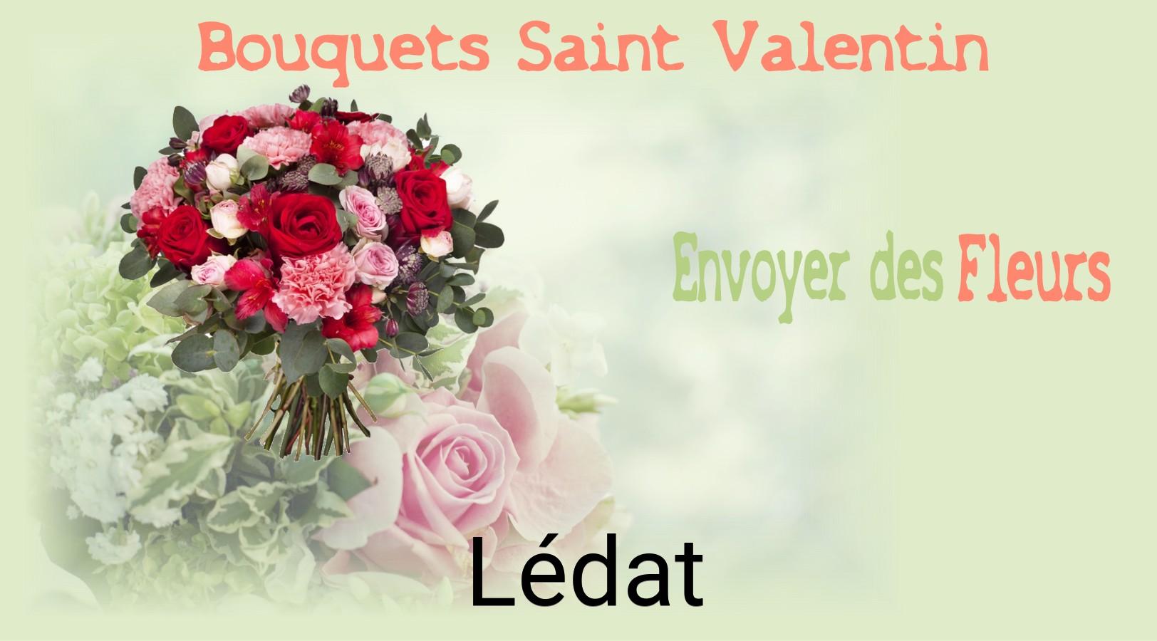 Roses de Saint-Valentin livrées à Lédat
